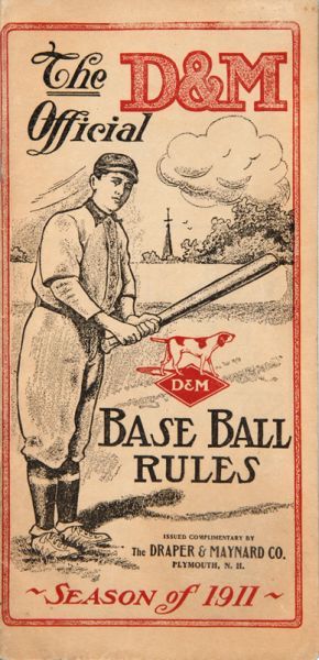 1911 Draper and Maynard Baseball Rule Book Ty Cobb